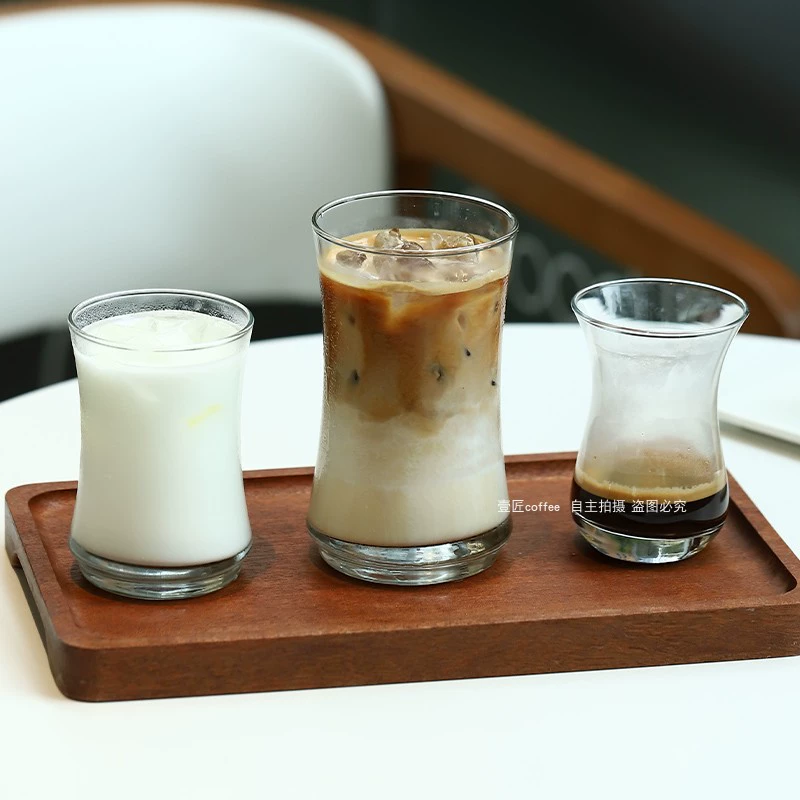 Американский стеклянный кофе Mocha замороженный латте кофе чашка ins