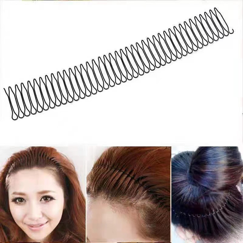 Alto aspecto rhinestone estrella peine del pelo roto el pelo roto acabado artefacto invisible espalda cuchara rizador de pelo chica horquilla insertar peine