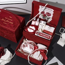 伴手礼女伴娘结婚礼回礼盒小众实用生日礼物轻奢美业套装