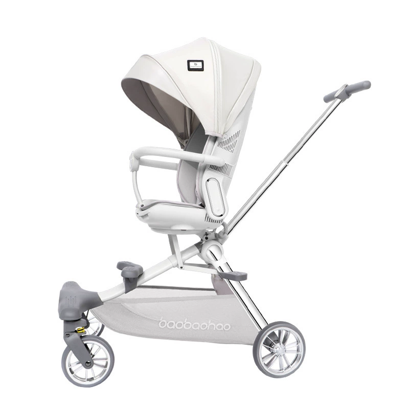 Children's foldable stroller to go out with seat, can sit and lie