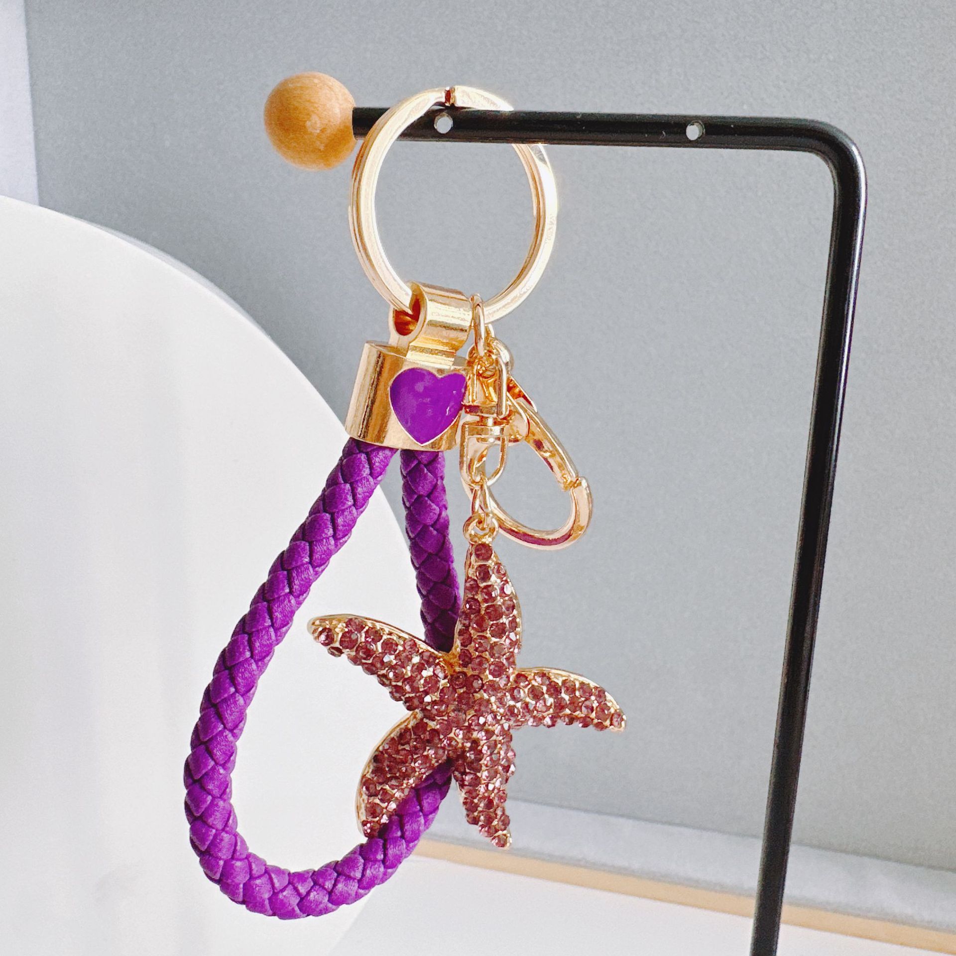 Starfish Pattern Beach Starfish Alloy Women's Keychain