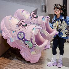 女童运动鞋春秋新款童鞋皮面透气儿童软底防滑儿童公主鞋跑步鞋子