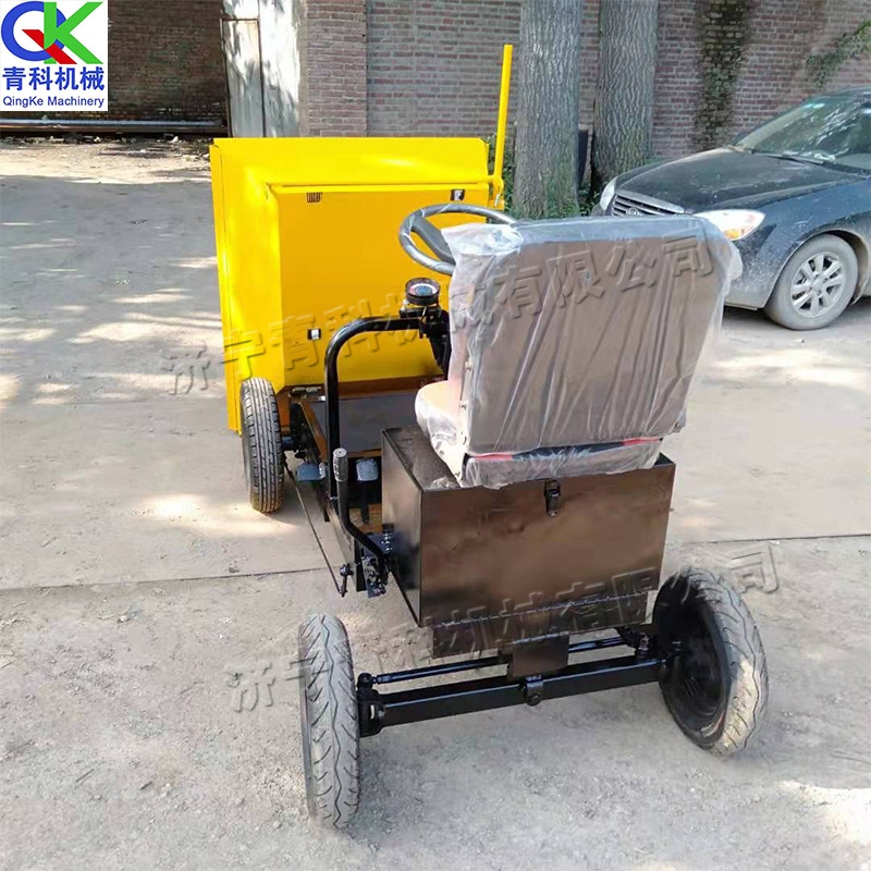 四轮座驾式电动拉灰车 建筑工地迷你小翻斗车 工程装卸小推车