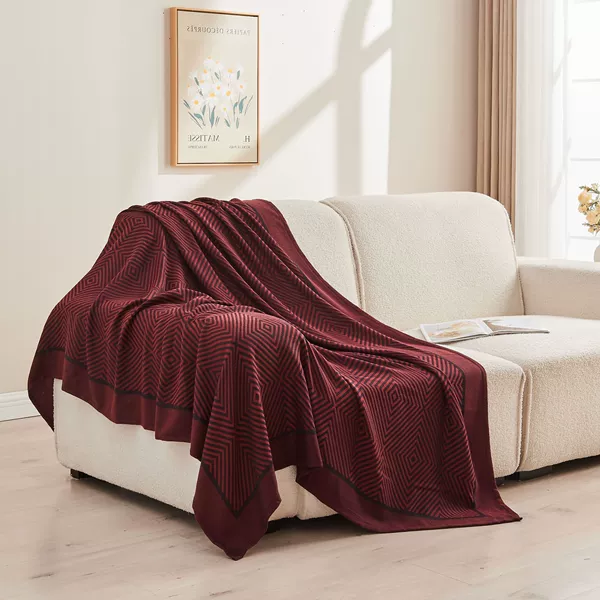 Aviation blanket—Wine red reply