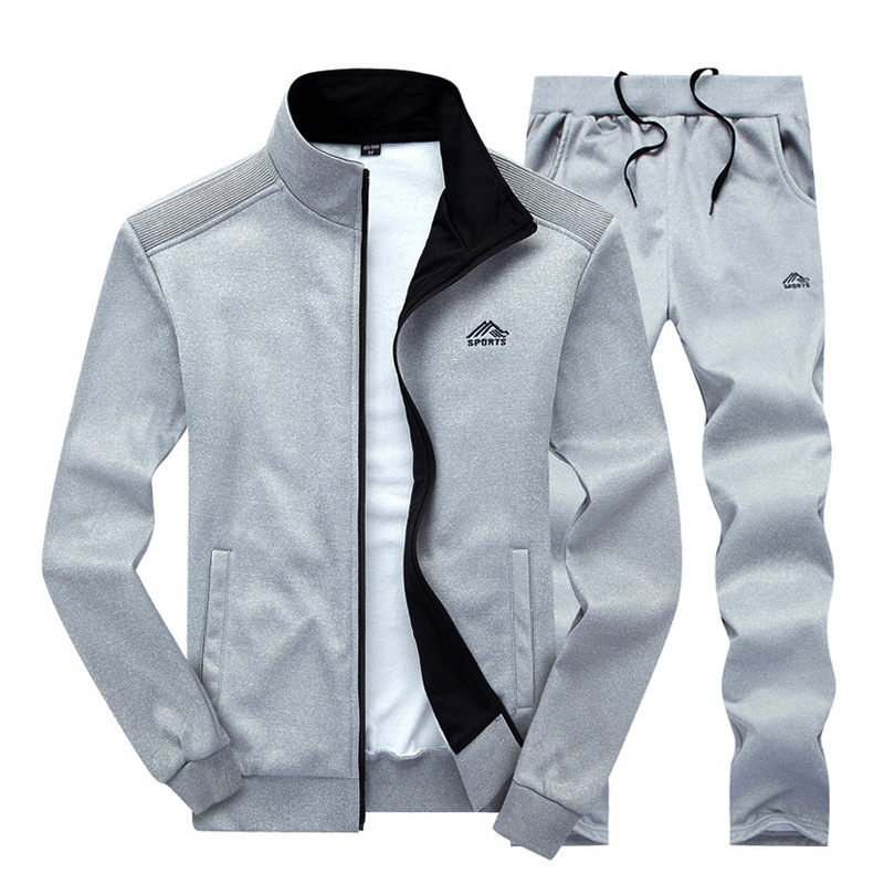 Traje de suéter deportivo casual de manga larga para jóvenes, nueva ropa deportiva de primavera y otoño para hombres con un hermoso abrigo