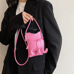 ins網紅個性手機包女2023新款創意小象斜挎包韓版可愛百搭小方包