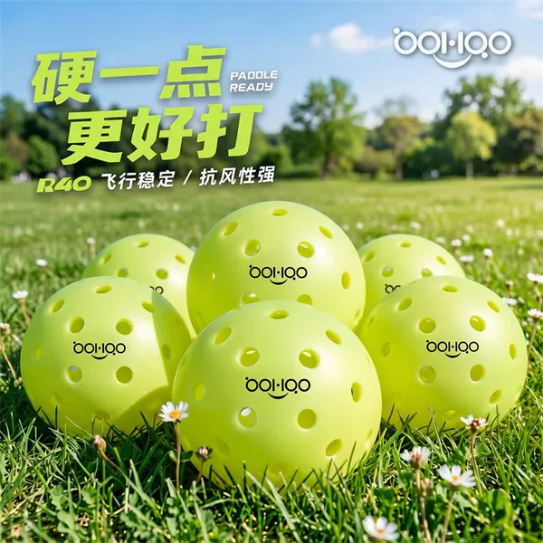Bohao R40 Professional Pickleball 40-Hole Rotomolded One-Piece Durable Ball for Competition and Training