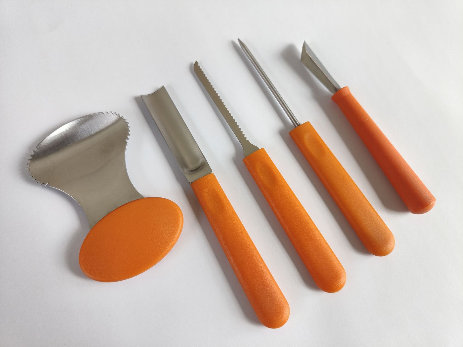 万圣节南瓜不锈钢雕刻工具套装造型