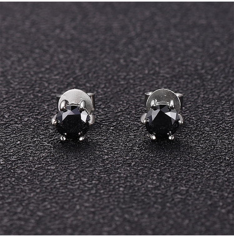 2g Weight 925 Sterling Silver Ear Needle Material Moissanite Inlay Material Ear Studs Classification 1 Pair Quantity Holiday, Daily Occasion 925 Sterling Silver Material Round Pattern All Seasons Season Women's Gender Inlay Design Simple Style Style 1 Pair 925 Sterling Silver Moissanite Moissanite Earrings Round Ear Studs 1