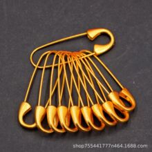 爆款古法沙金强保色 喷砂孕妇宝宝别针 别惊胸针手工编织diy配件