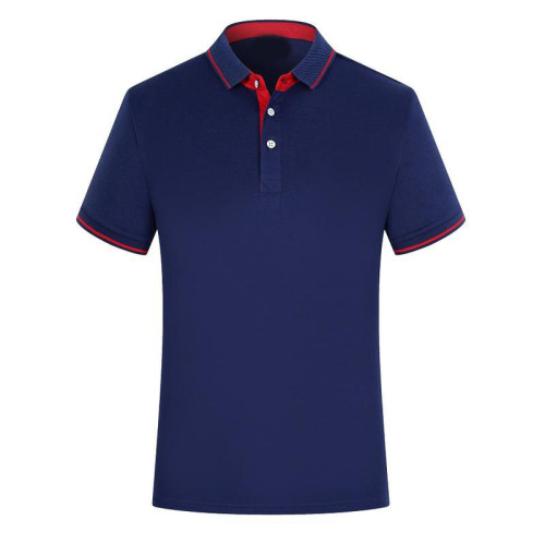 Custom-made silk-cotton polo shirts with a lapel—advertise your brand, print logos, and customize corporate workwear with embroidered company logos.