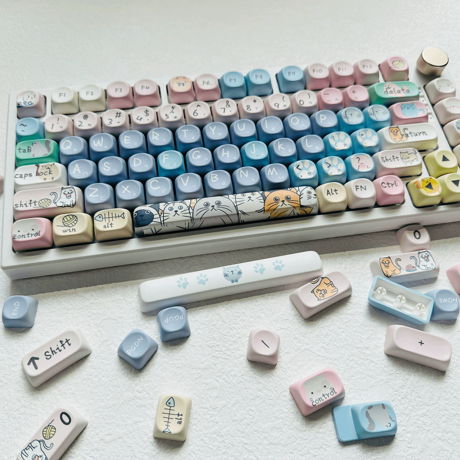 Фоническая клавиатура Cat and Mouse, клавиша из PBT-материала MOA/XDA, высокая сублимация, механическая клавиатура, клавиша
