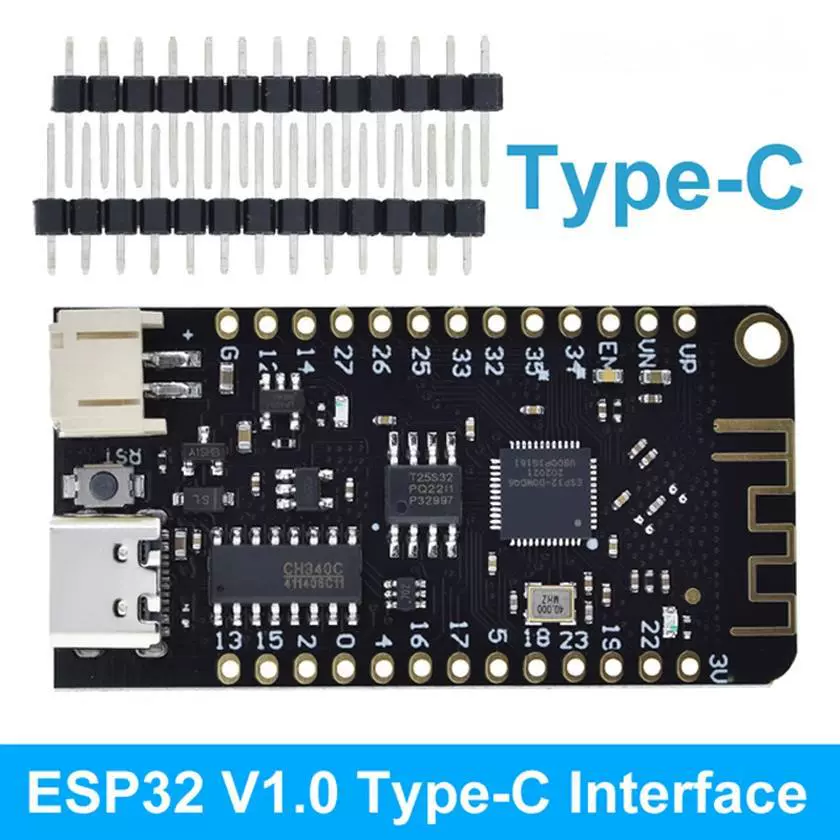 Модуль разработки Micropython ESP32 V1.0.0 Rev1, Wi‑Fi Bluetooth, 4MB Flash