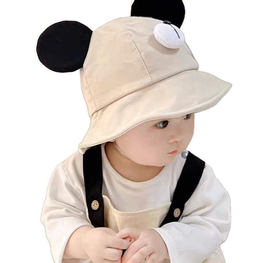 Primavera y otoño sombrero de bebé, sombrero de pescador para niños, sombrero de pescador para niños, sombrero de bañera de protección solar para niños
