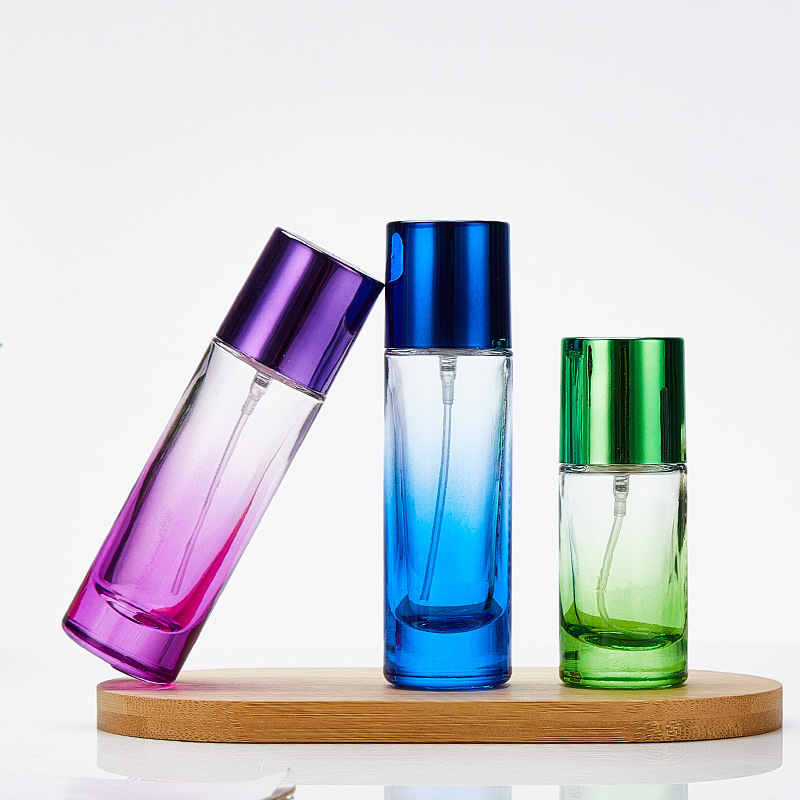 ネット赤カラーナット口円柱ガラス香水分注瓶20ml 30ml多様な色香水瓶|undefined