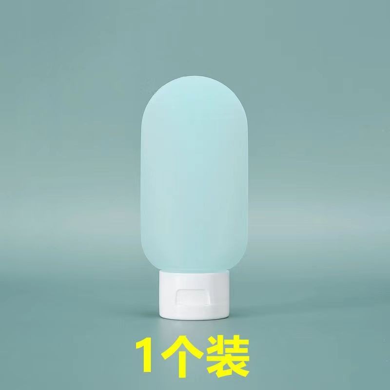 Cosméticos Viajes Subbotella Manguera Juego de extrusión Botella de champú portátil Botella de loción extruida con tapa abatible 60ml