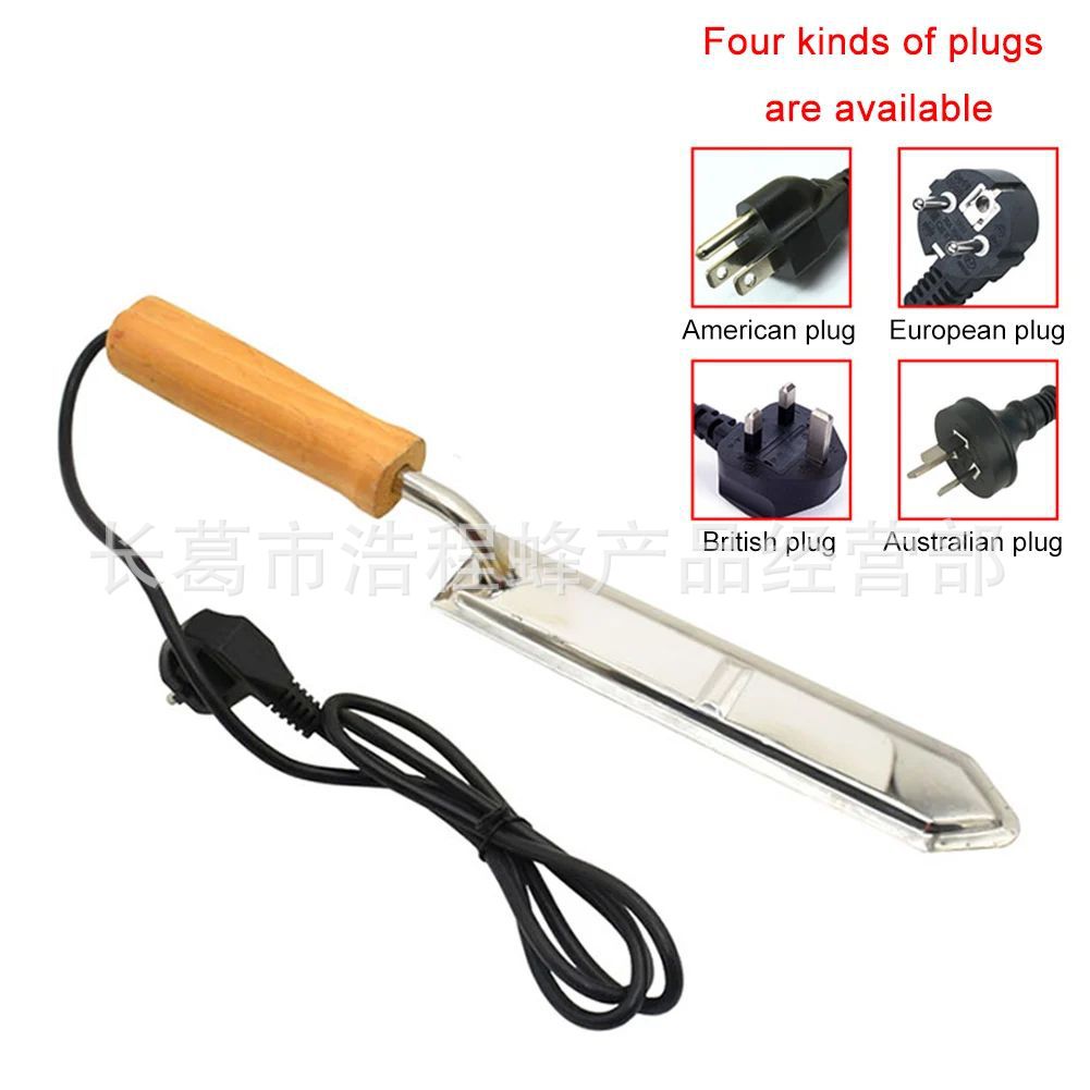 Apicultura cuchillo eléctrico grande Z cuchillo eficiente miel cuchillo apicultura equipo de automatización calentamiento rápido colmena europeo, americano, australiano e Inglés 4 enchufe