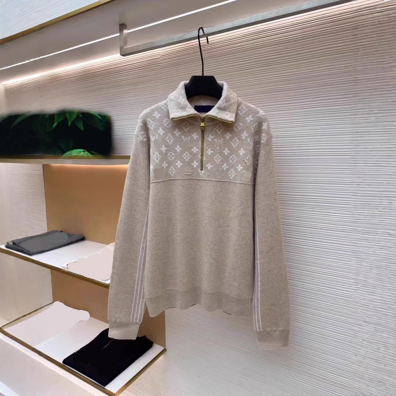 2026 Early Spring Fashionable Versatile Color-Blocked Half-Zip Knit Sweater Pullover Ski Series Wool Top in Stock 2026 Early Spring Fashionable Versatile Color-Blocked Half-Zip Knit Sweater Pullover Ski Series Wool Top in Stock