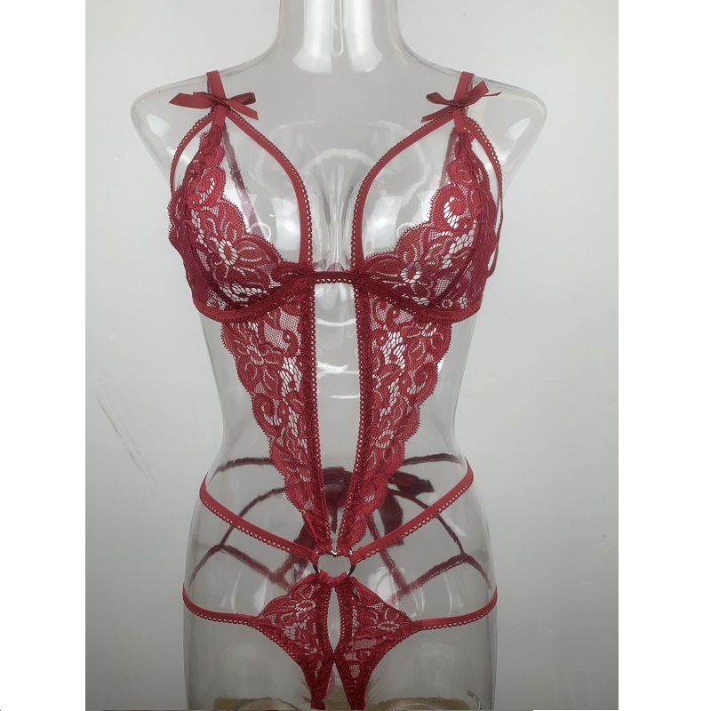 Europa y América ins AliExpress comercio exterior sexy perspectiva mono mujer seductora sexy lencería sexy gran arco hebilla en forma de corazón