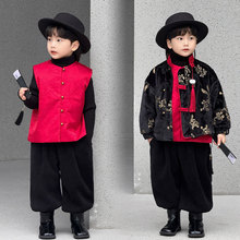 男童汉服外套2025冬季新款中国风套装儿童加绒中式唐装拜年服童装