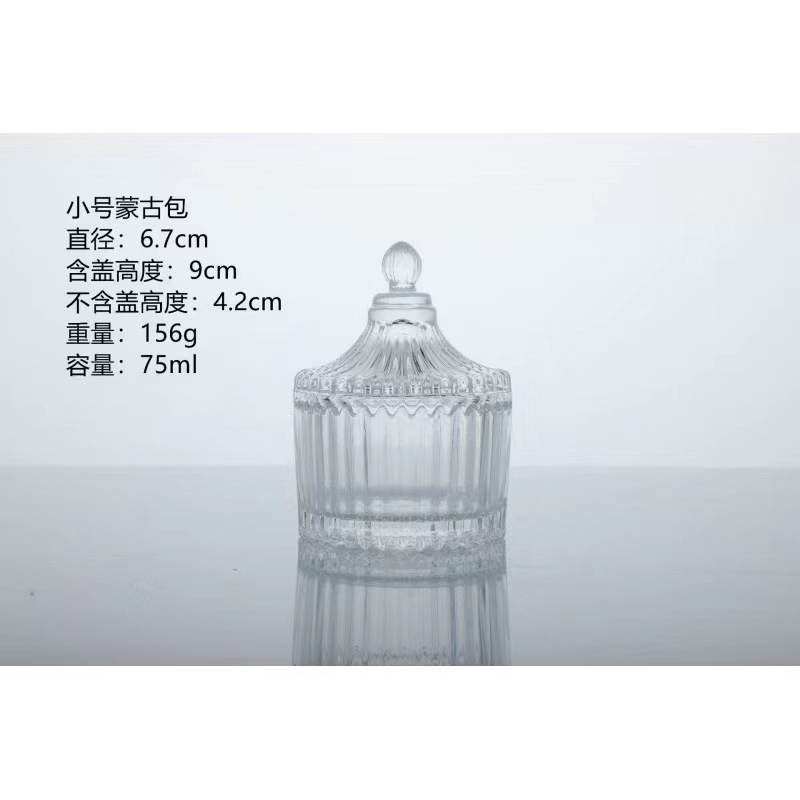 De estilo europeo de la celebridad de Internet bolso de Mongolia caramelo de fruta seca de almacenamiento caja de la joyería jarra Candelabro hecho a mano aromaterapia vela taza adornos de vidrio