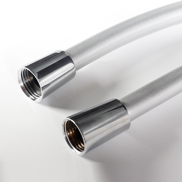 Tubo de ducha de suministro tubo de polvo de plata súper suave manguera de ducha boquilla de ducha de baño doméstico tubo de agua a prueba de explosiones engrosada alargada