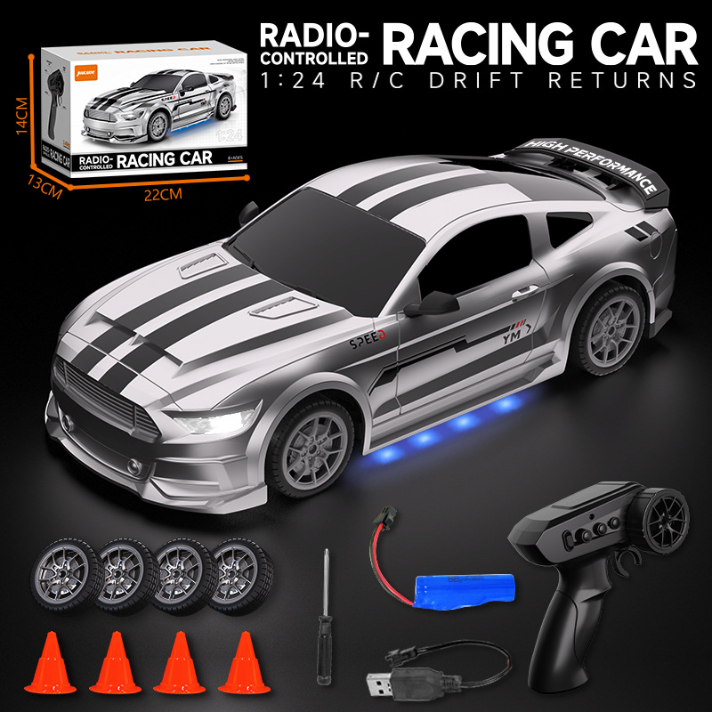 Remote control car * silver, scale 1:24