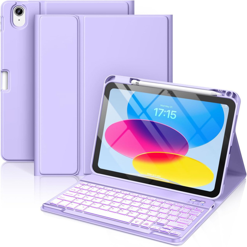 适用 iPad110.9代平板电脑保护壳air可拆卸发光蓝牙键盘pro皮套|undefined