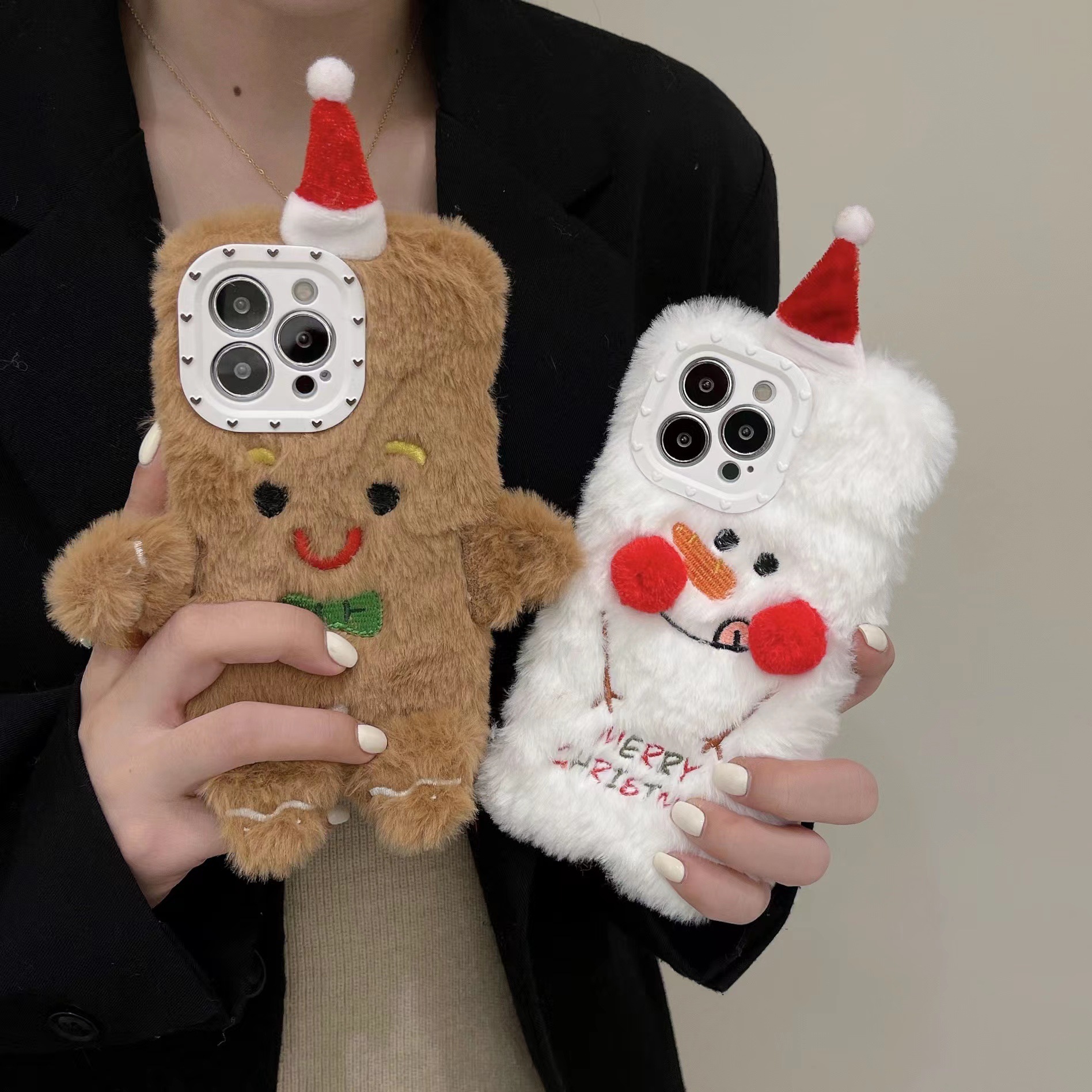Cute Gingerbread Snowman Plush   Phone Accessories display picture 2