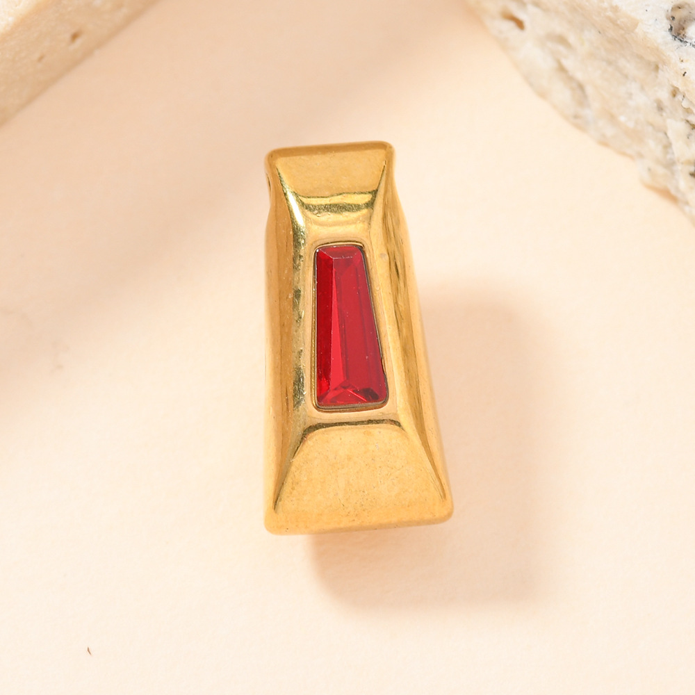 Un solo colgante de acero inoxidable accesorios de fundición de diseño de diseño universal colgante de piedra de silicio accesorios diy