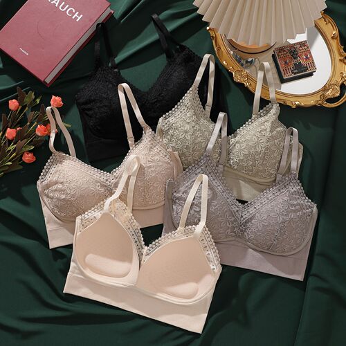 Fixed cup big U beautiful back latex all-in-one bra pad tube top without steel ring anti-exposure bottoming women's underwear wrap chest