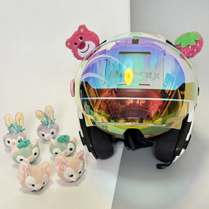 LinaBell Helmet Accessories Electric Car Helmet Cat Ear Decoration