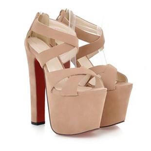 �Ըг��߸�Ь18/2022cm��ҹ��ָ���ˮ̨Ů��Ьģ��������̨�ݳ�