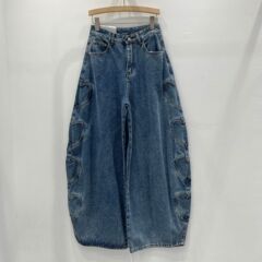 美式复古高腰显瘦牛仔裤女秋季新款韩版时尚百搭宽松阔腿弯刀长裤