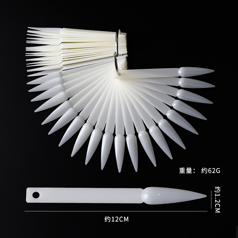 Tarjeta de color puntiaguda de 40 colores color natural