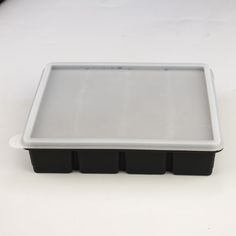 Molde de cubitos de hielo de silicona grande, fácil desmolde