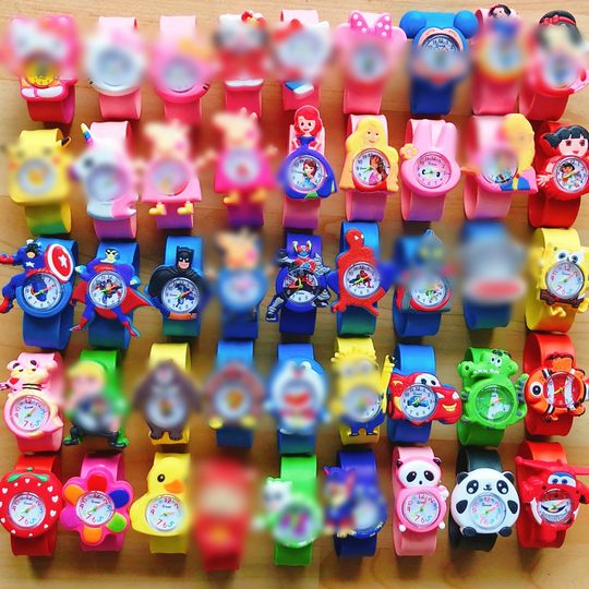 2024 supply spot cartoon animation children's watches kindergarten primary school students pop ring electronic postage gifts