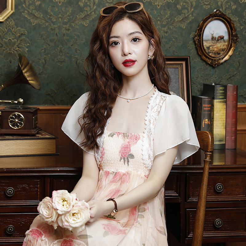 Lace Small Shawl Women's Summer Skirt All-match Short Hollow-out Waistcoat Thin Chiffon Sunscreen Cardigan Jacket