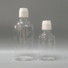 漱口水瓶PET异形瓶带刻度量杯新款大容量扁瓶250ml/500ml