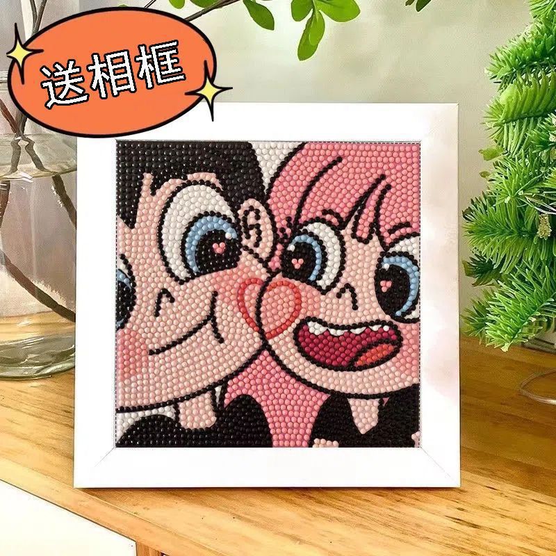 Nuevo dibujo de diamante infantil de labu diy pegatinas de diamante con marcos de fotos hechas a mano diy puzzle pegatinas de mampostería image 36