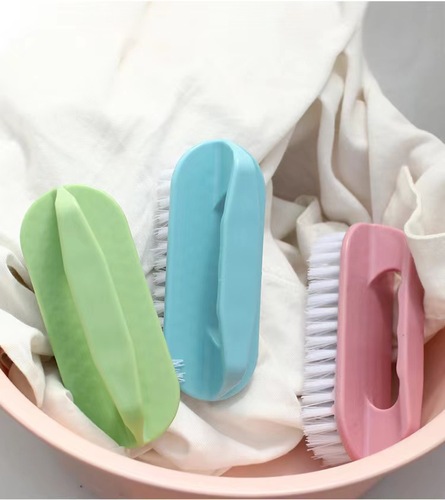 Laundry brush, soft bristle brush, shoe magic tool, shoe-friendly multi-function cleaner, long handle handheld board brush, three-sided shoe brush