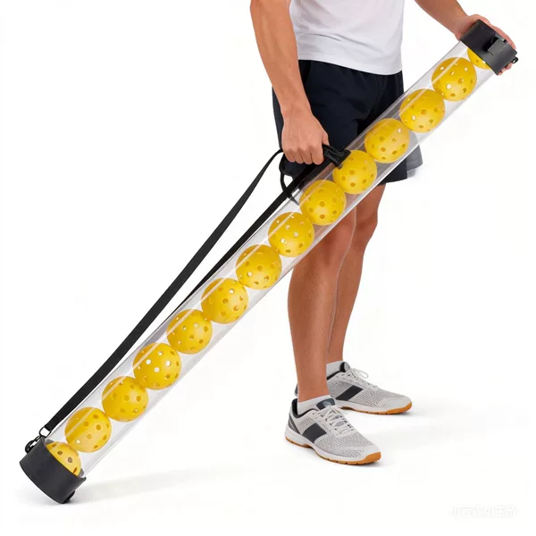 Professional Pickleball Ball Retriever, No-Bending Ball Pick-Up Tube, 40-Hole Injection-Molded Ball Pickup Tube, Outdoor Training Ball Pick-Up