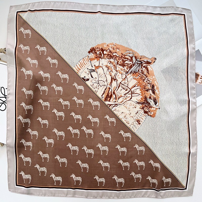 brown silk bandana brown silk bandana