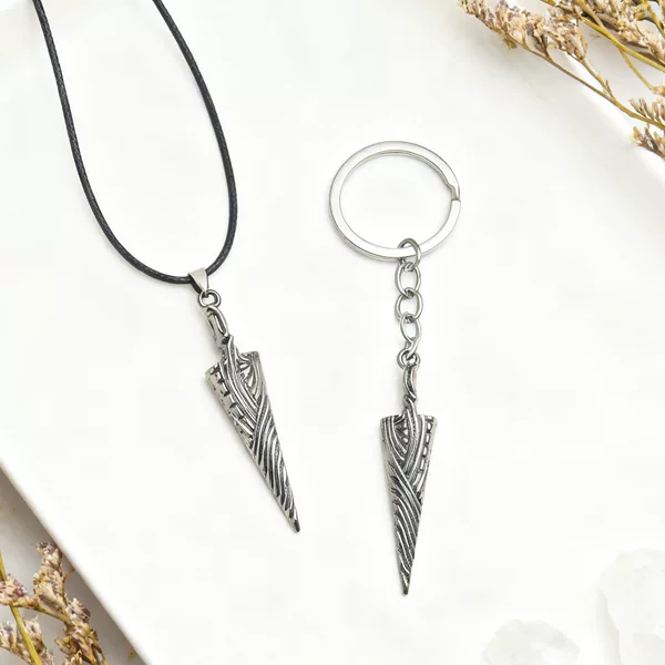 Game Peripheral Hollow Knight Keychain Pendant Main Character Weapon Pure Bone Nail Pendant