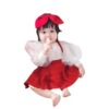 Children's autumn dress girl's, skirt for princess, bodysuit, Korean style, lifting effect