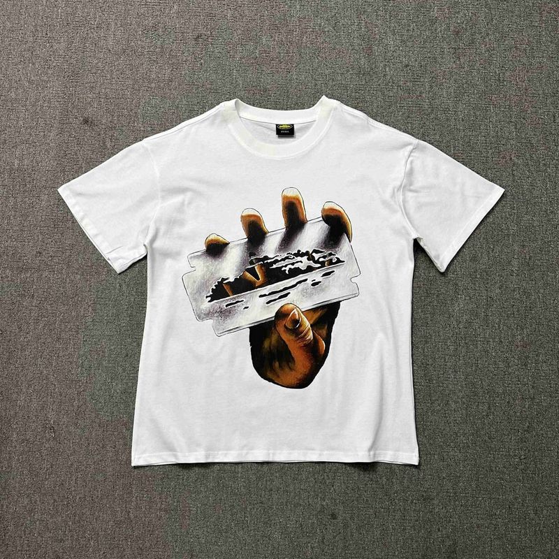 Vlone T-shirt Razor Blade Logo White