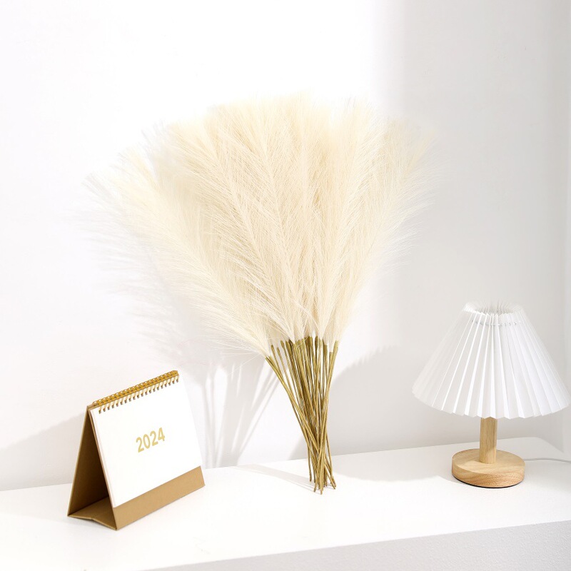 55cm Pampas Grass Amazon Cross-Border Nordic Boho Decoration Artificial Bulrush Simulated Reed Grass