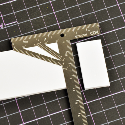 Gundam model making tools DIY handmade ABS rubber sheet detail modification engraved cutting stainless steel T-shaped ruler