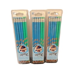 天卓12支裝圓角皮頭洞洞鉛筆 49580-HB可愛學生卡通新品創意文具