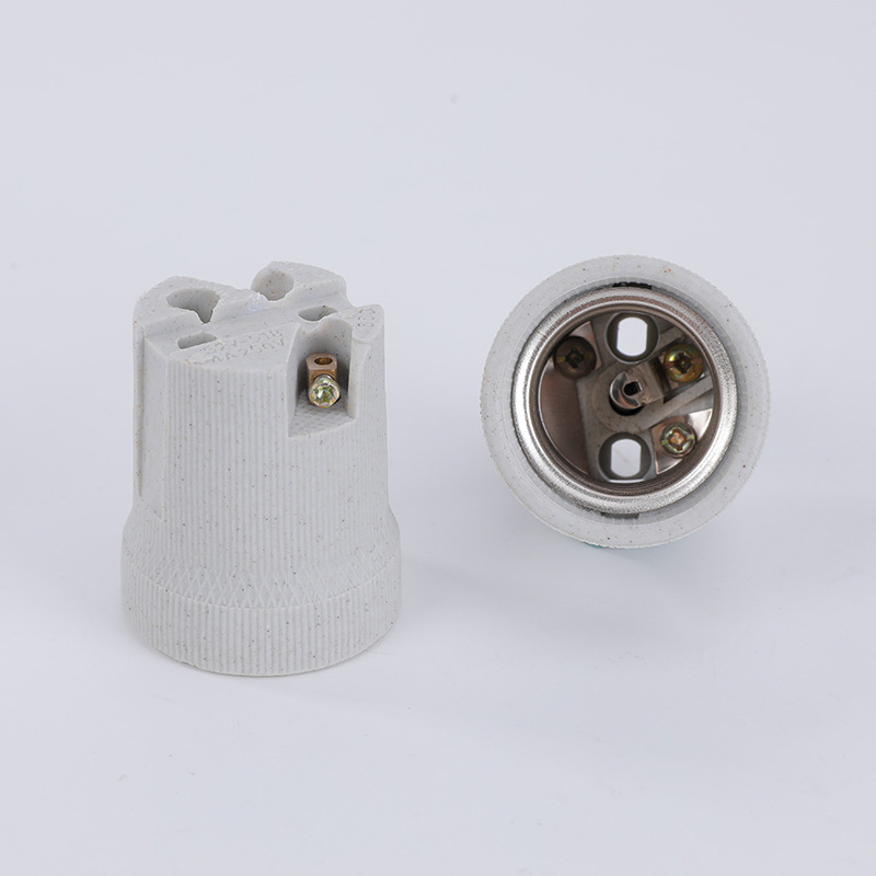 E27 lámpara de cerámica resistente a altas temperaturas conector de lámpara de lámpara accesorios de lámpara de lámpara conector de lámpara de lámpara tipo conector de lámpara de lámpara